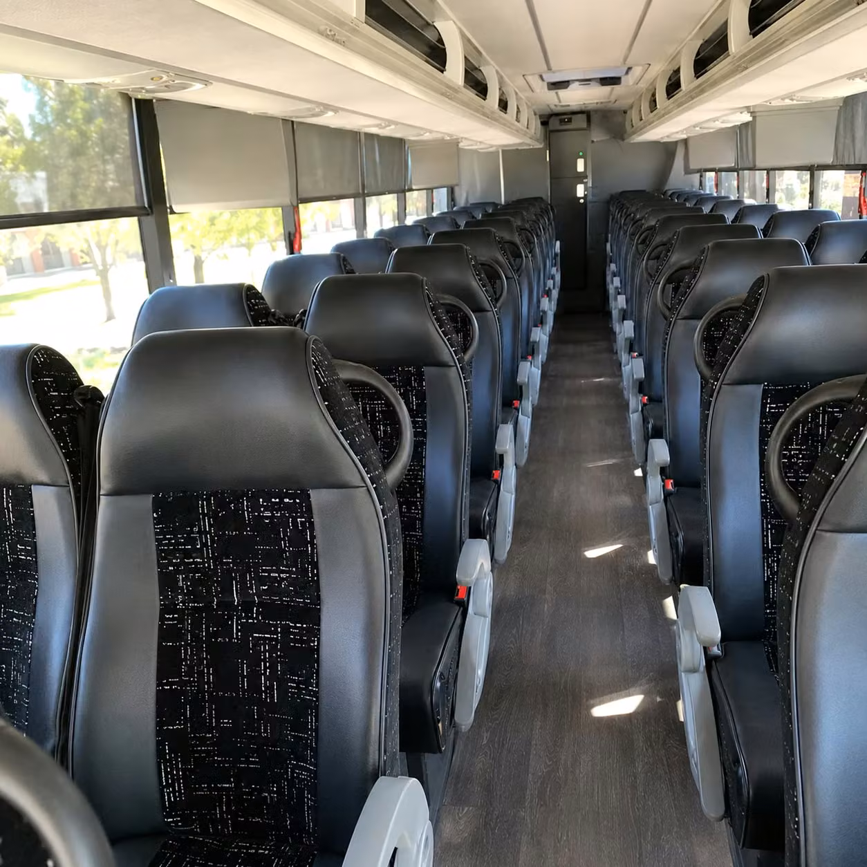 raleigh charter bus interior